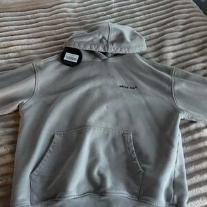 White Fox Boutique mushroom colored Sweatshirt Hoodie